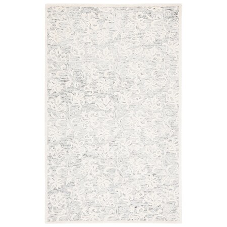 Safavieh 4 x 6 ft. Metro Contemporary Rectangle Area Rug Grey & Ivory MET853F-4